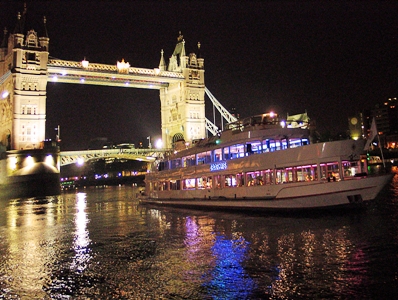 A Thames Disco Cruise Boat